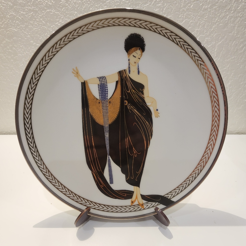 The Franklin Mint House of Erte "GLAMOUR" Collectors Plate
